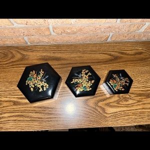 Vintage 3 Nesting Boxes- Hard Plastic